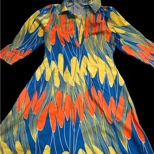 Women’s colorful spring dress.